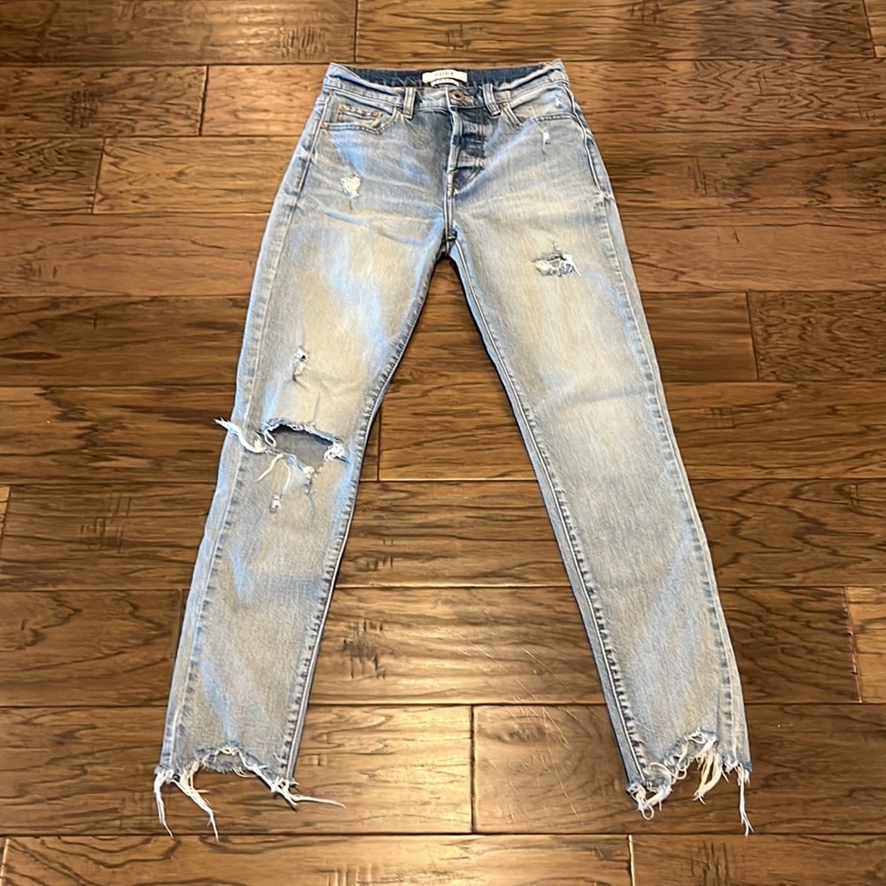Pistola Light Blue Distressed Skinny Jeans